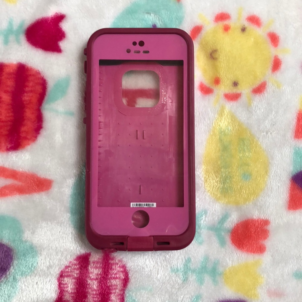 iPhone 5 life proof pink case